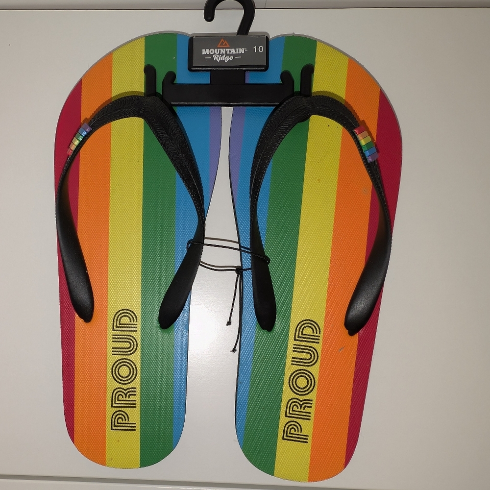 Mountain Ridge Pride Flip Flops